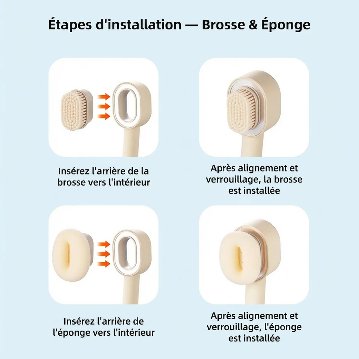Brosse et éponge